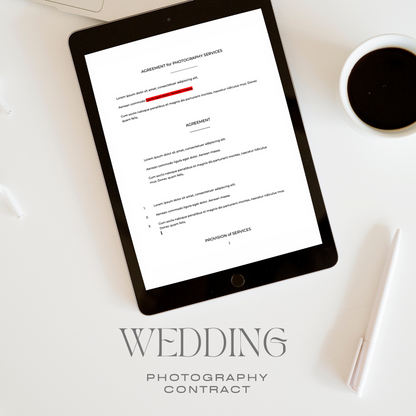 Wedding Photography Contract