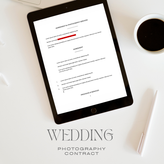 Wedding Photography Contract