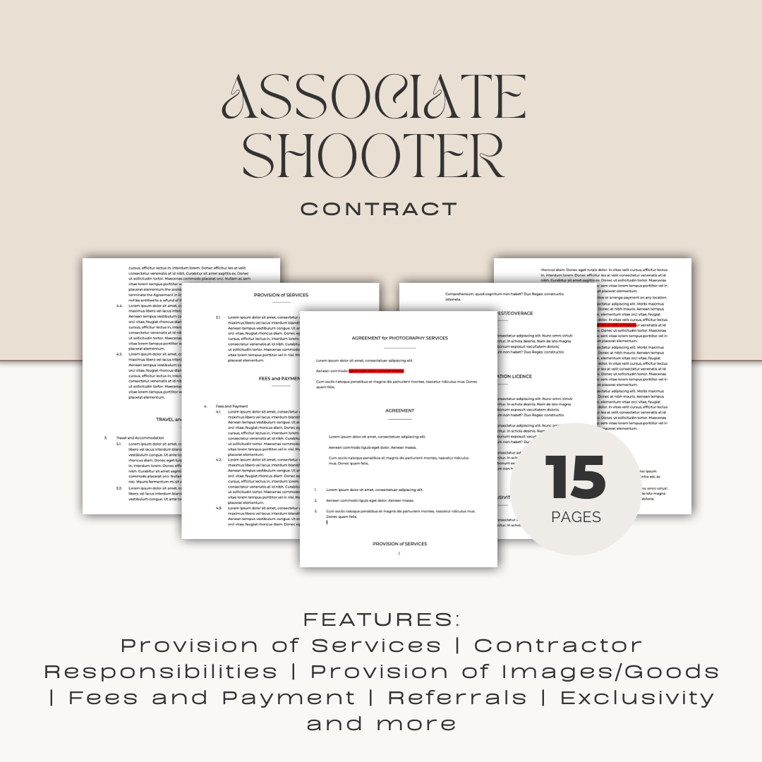 associate shooter photography contract by rebecca carpenter photography