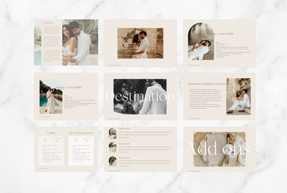Chloe Welcome Guide + Pricing Guide template Bundle