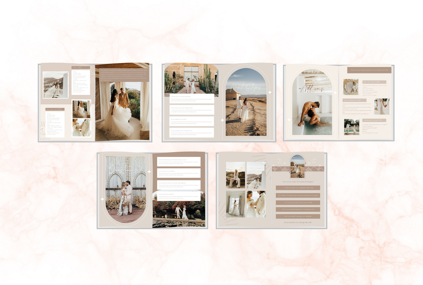 Lucie Welcome Guide + Pricing Guide template Bundle