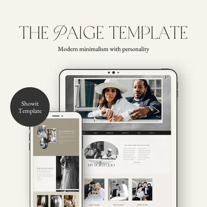 Paige Website Template