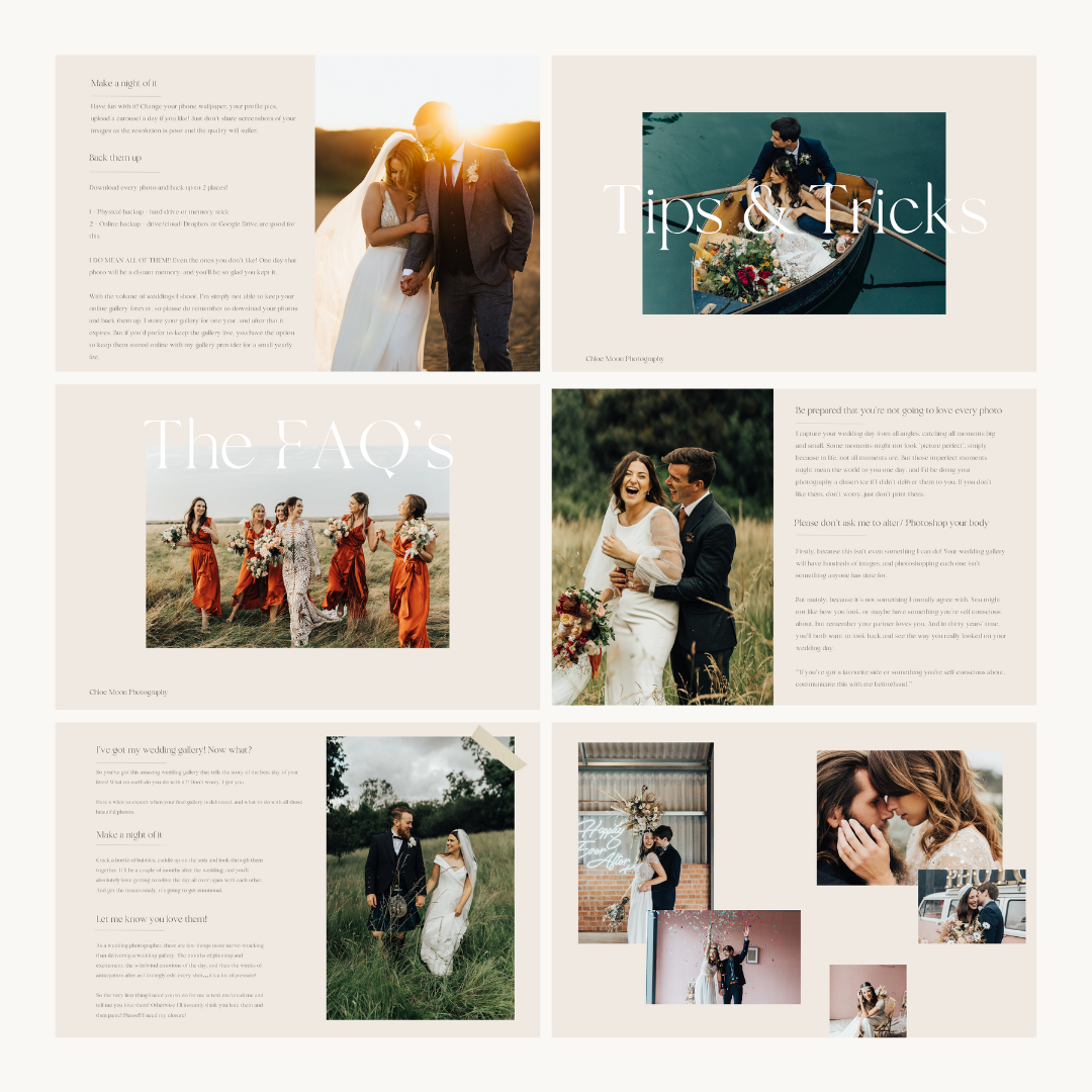 Chloe Welcome Guide + Pricing Guide template Bundle
