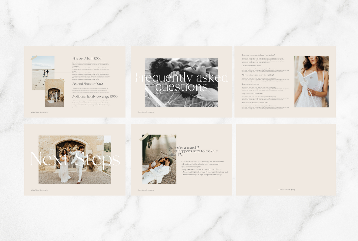 Chloe Welcome Guide + Pricing Guide template Bundle