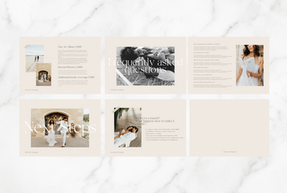Chloe Welcome Guide + Pricing Guide template Bundle