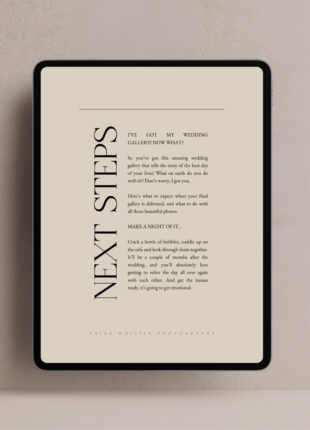 Paige Welcome Guide Template