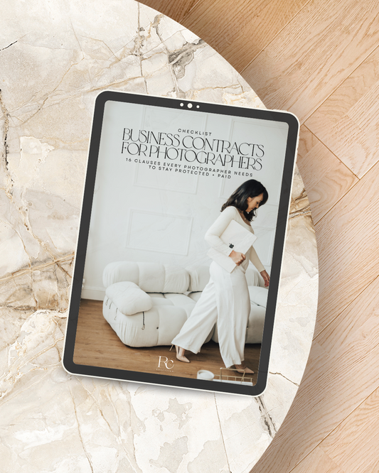 FREE The Photography Contract Checklist