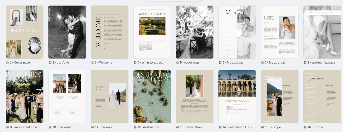 Paige Pricing Guide Template