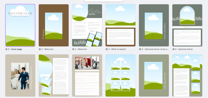 Jasmine Welcome Guide + Pricing Guide template Bundle