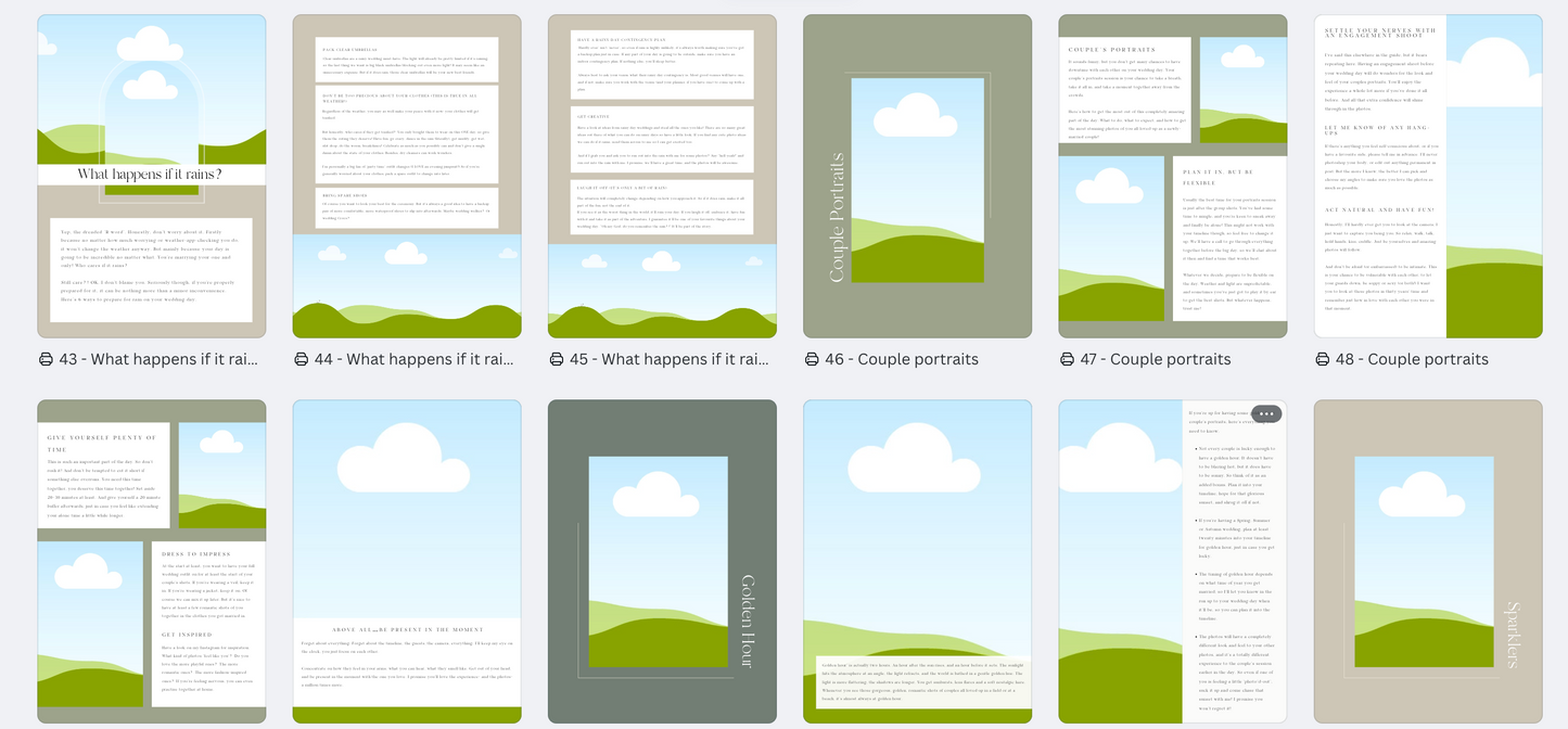 Jasmine Welcome Guide + Pricing Guide template Bundle