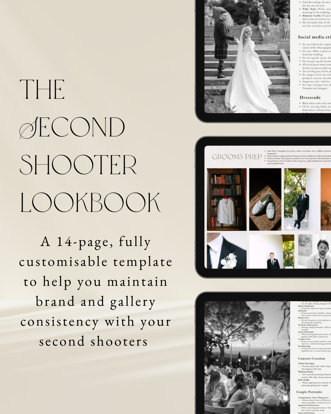 The Second Shooter Lookbook