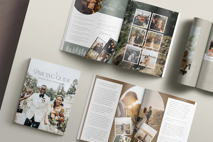 Jasmine Welcome Guide + Pricing Guide template Bundle