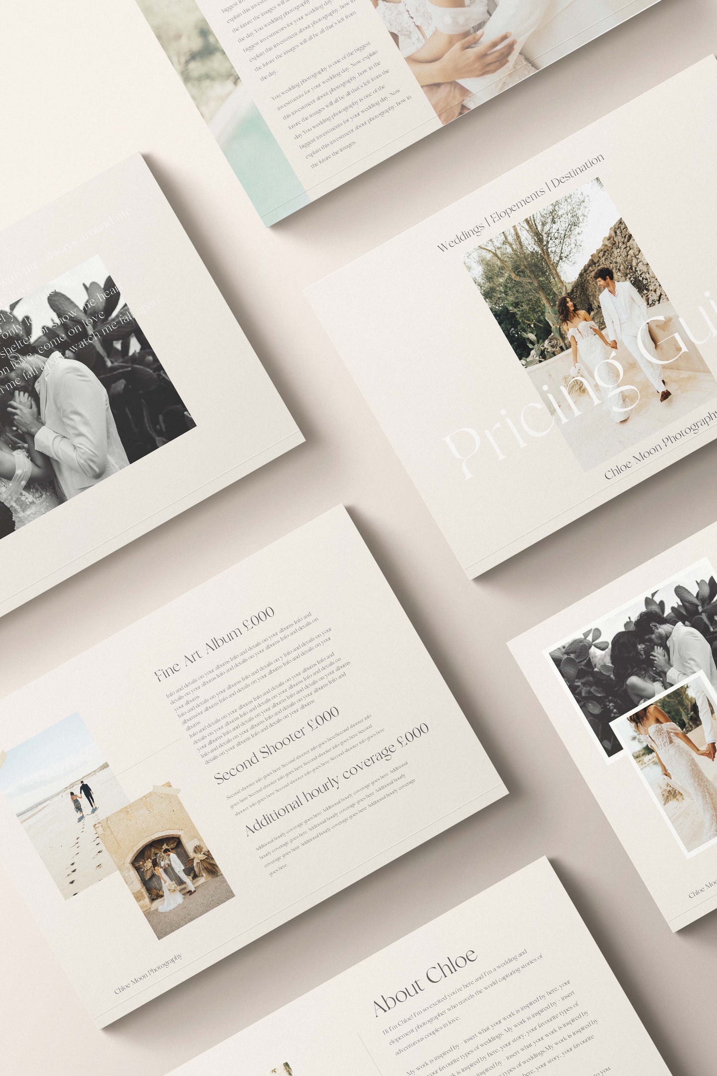 Chloe Canva Pricing Guide template